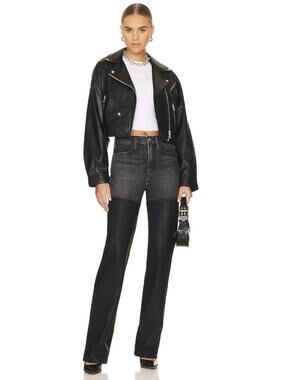 Frame Le Jane Women’s Sz 29 Denim‎ Straight Leg Coated in Midnight Mix